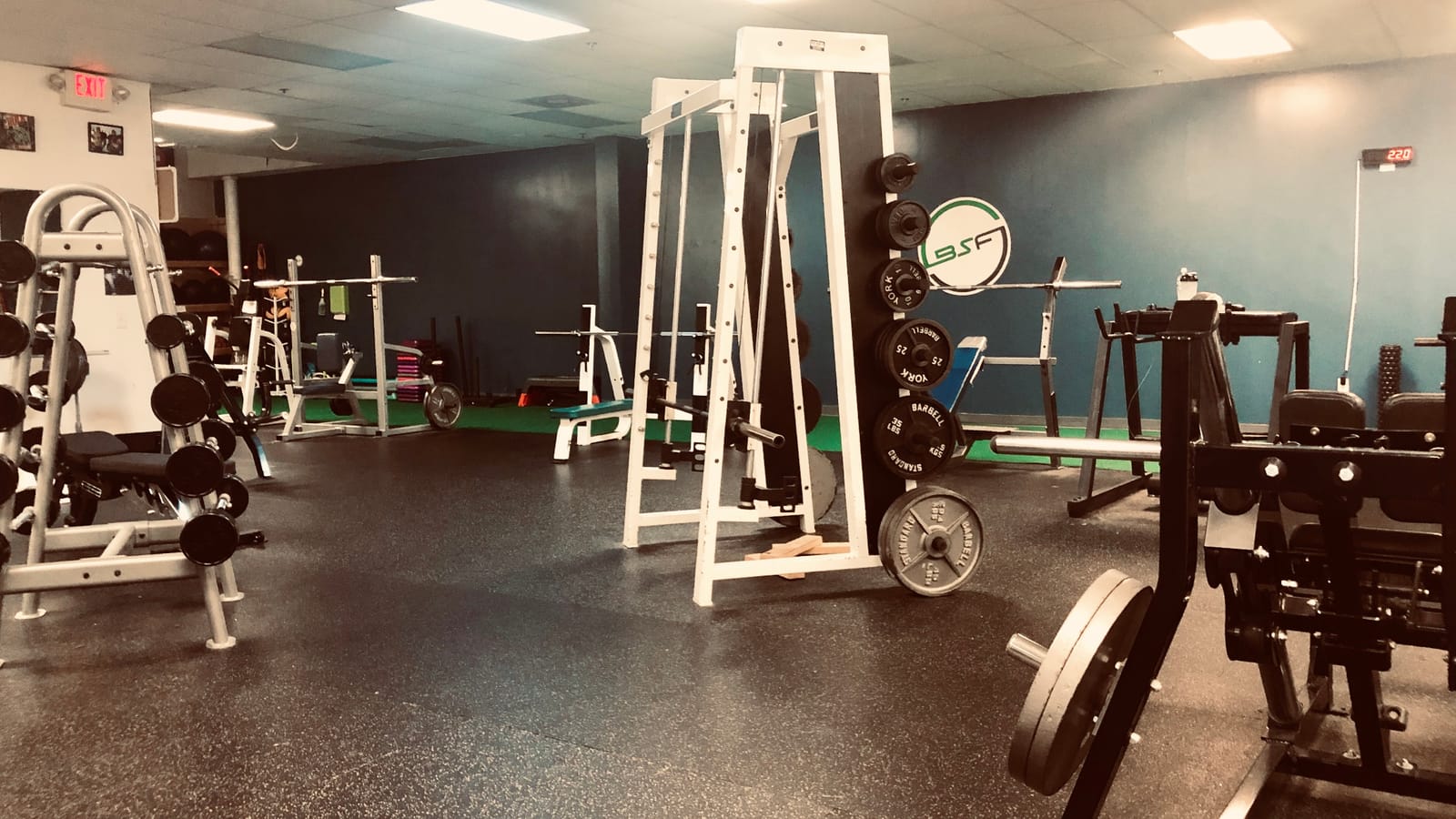 The 24-hour strength-training floor at Balance Strength and Fitness