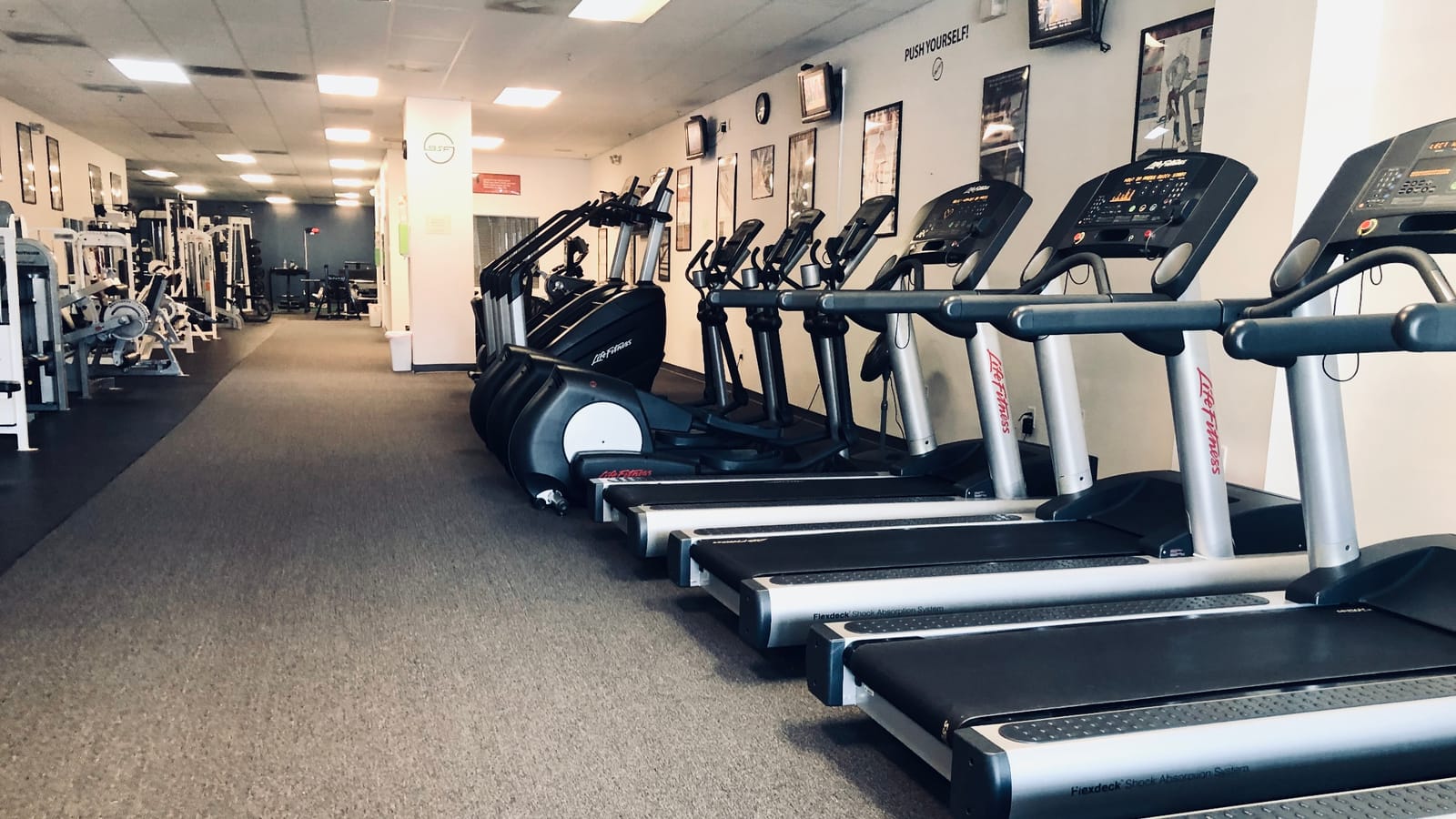 Treadmills and cardio equipment at Balance Strength and Fitness